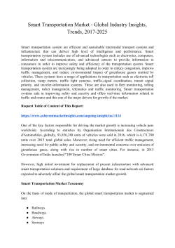 Smart transportation system