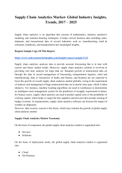 supply chain analytics