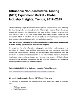 Ultrasonic Non-destructive Testing Equipment Market