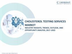 Cholesterol Testing Services Market is expected to Garner US$ 22.6 Bn by 2025