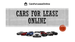Cars For Lease Online