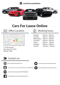 Cars For Lease Online