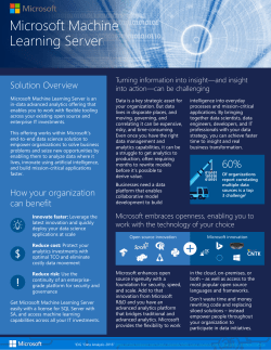 Machine Learning Server Datasheet EN US