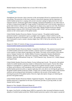 Mobile Handset Protection Market Expected to Account US$ 51 Bn by 2026