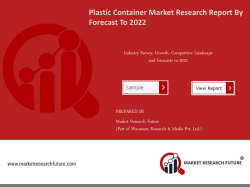 Plastic Container Market Research Report- Forecast 2022