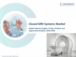 Closed MRI Systems MarketClosed MRI Systems Market - Latest Advancements & Market Outlook 2018 to 2026