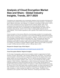 Cloud Encryption Market