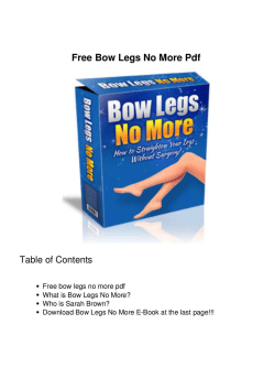 Bow Legs No More PDF EBook Free Download