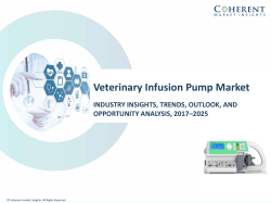 Veterinary Infusion Pump Market to Surpass US$ 119.27 Million by 2025