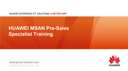 02-HUAWEI MSAN Pre-sales Specialist Training V1.0