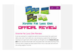 Xtreme Fat Loss Diet PDF EBook Free Download