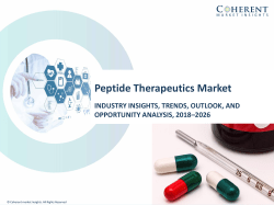 Peptide Therapeutics Market to surpass US$ 45.0 billion by 2026: CMI