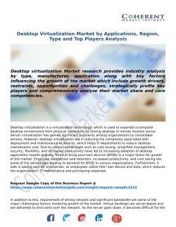 Desktop Virtualization Market by Applications, Region, Type and Top Players Analysis