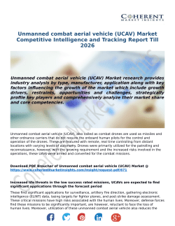 Unmanned combat aerial vehicle (UCAV) Market Competitive Intelligence and Tracking Report Till 2026