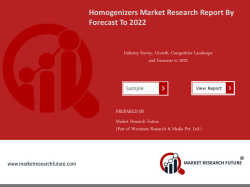 Homogenizers Market