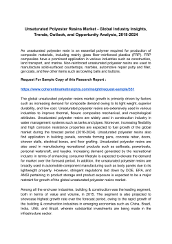 Unsaturated Polyester Resins