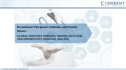 Recombinant Therapeutic Antibodies and Proteins Market to Reach US$ 250 Billion by 2026