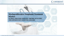 Myeloproliferative Neoplasms Treatment Market By Drug, Growth, Trends, And Analysis, 2018-2026
