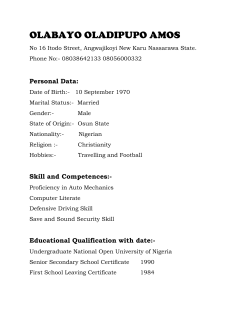 OLABAYO OLADIPUPO AMOS