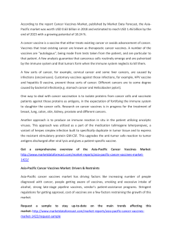 Asia Pacific Cancer Vaccines Market Analysis, Size, Share, Growth, Trends, And Forecasts (2018&ndash;2023)