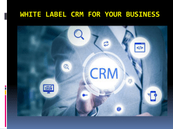 White Label CRM for Your Business