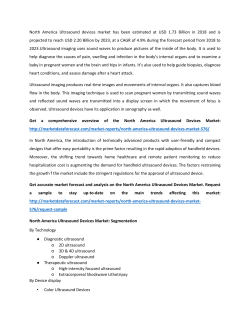 North America Ultrasound Devices Market - Industry Analysis, Size, Share, Growth, Trends, And Forecasts (2018&ndash;2023)