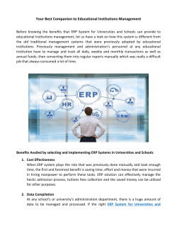 ERP Software for Universities and Schools