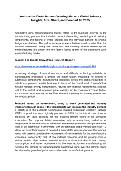 Automotive parts remanufacturing 