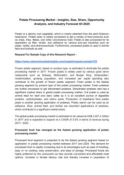 Potato Processing
