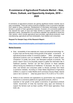 E-commerce of Agricultural 