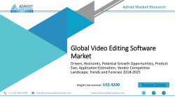 Video Editing Software Market - Quantitative Market analysis, Current Industry Trends