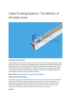 Cable Trunking Systems