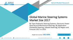 Global Marine Steering Market Size To Cross The USD 1 Billion Market By 2023