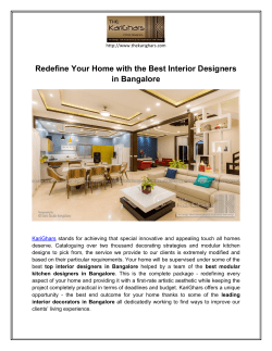 Redefine Your Home with the Best Interior Designers in Bangalore