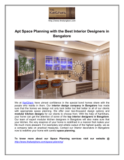 Apt Space Planning with the Best Interior Designers in Bangalore