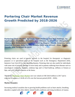 Portering Chair Market : To Witness Robust Expansion By 2026