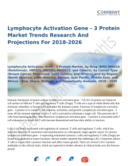 Lymphocyte Activation Gene - 3 Protein Market Trends Research And Projections For 2018-2026