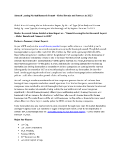 Aircraft Leasing Market Research Report