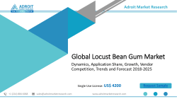 Locust Bean Gum Market – Growth, Trends and Forecasts (2018 - 2025)  