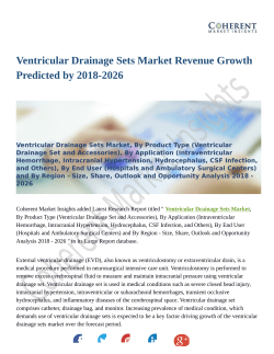Ventricular Drainage Sets Market Balenced To Reach Insignificant CAGR Till 2026