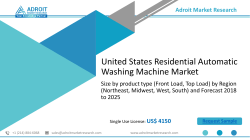 US Residential Fully Automatic Washing Machine Market by Technology, End User & Forecast to 2025