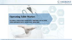 Operating Table Market Insights Report 2018 - Research and Markets