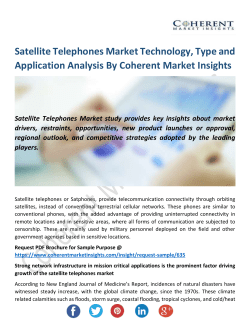 Satellite Telephones Market Opportunities Rise For Stakeholders by 2026
