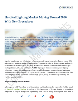Hospital Lighting Market: Worldwide Top Players Revenue and Forecasts To 2026