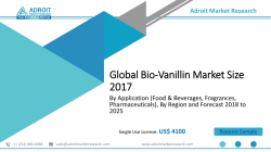 Global Bio-Vanillin Market 2018: Applications, Market Share, Size, Strategies, and Forecasts 2025