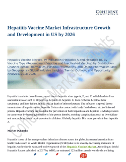 Hepatitis Vaccine Market Infrastructure Growth and Development in US by 2026