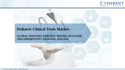 Pediatric Clinical Trials Market Trends, Analysis, Growth, Industry Outlook and Overview up to 2026