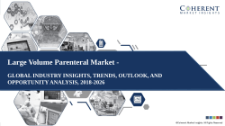 Large Volume Parenteral Market - Global Industry Insights, Trends and Analysis, 2018–2026