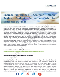 Immunofluorescence Analyzer Market To Witness An Outstanding Growth By 2026