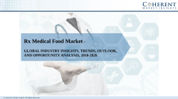Rx Medical Food Market to Reflect Significant Incremental Opportunity During 2018-2026